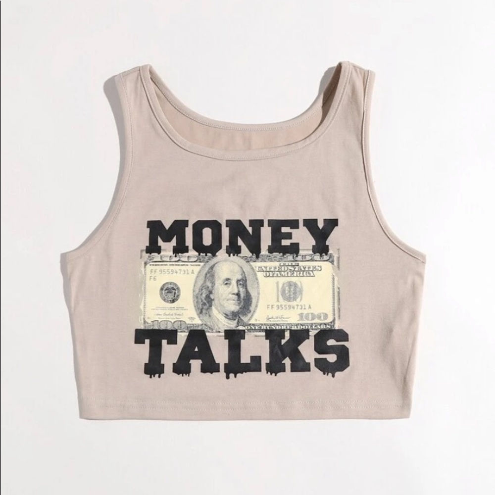 Money Talks Crop Top